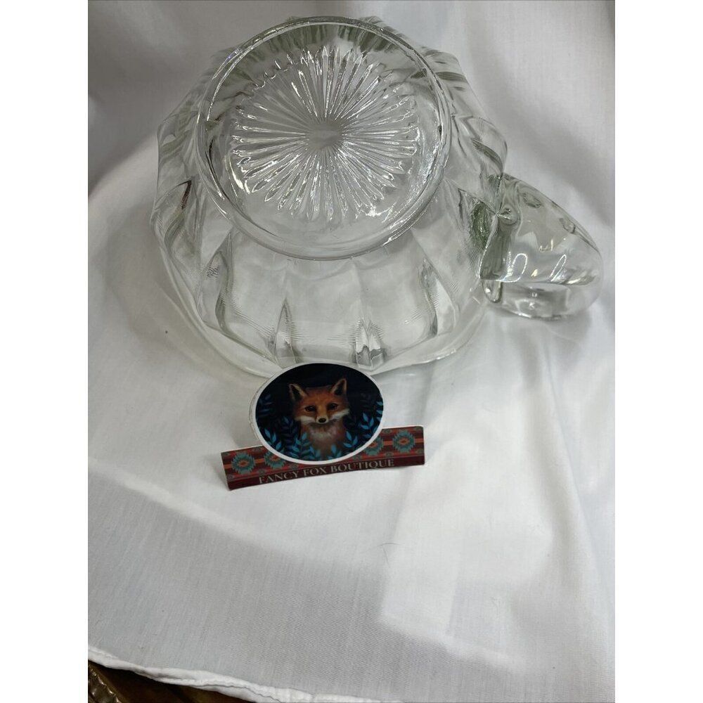 Antique HEISEY Depression Glass Colonial Puritan Glass Pitcher  1910 Vintage Art - Picture 14 of 16